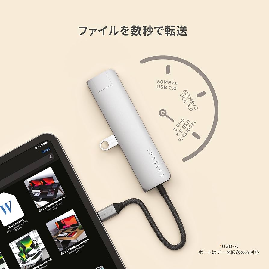 【新品・未開封】Satechi 7in1 USB-C マルチポートアダプター 銀 Amazon | Satechi 7 in 1 USB-C ハブ マルチポートアダプター